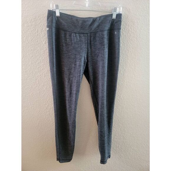 Danskin Now Women's Gray High Rise Elastic Waist Workout Leggings Medium - Picture 1 of 3